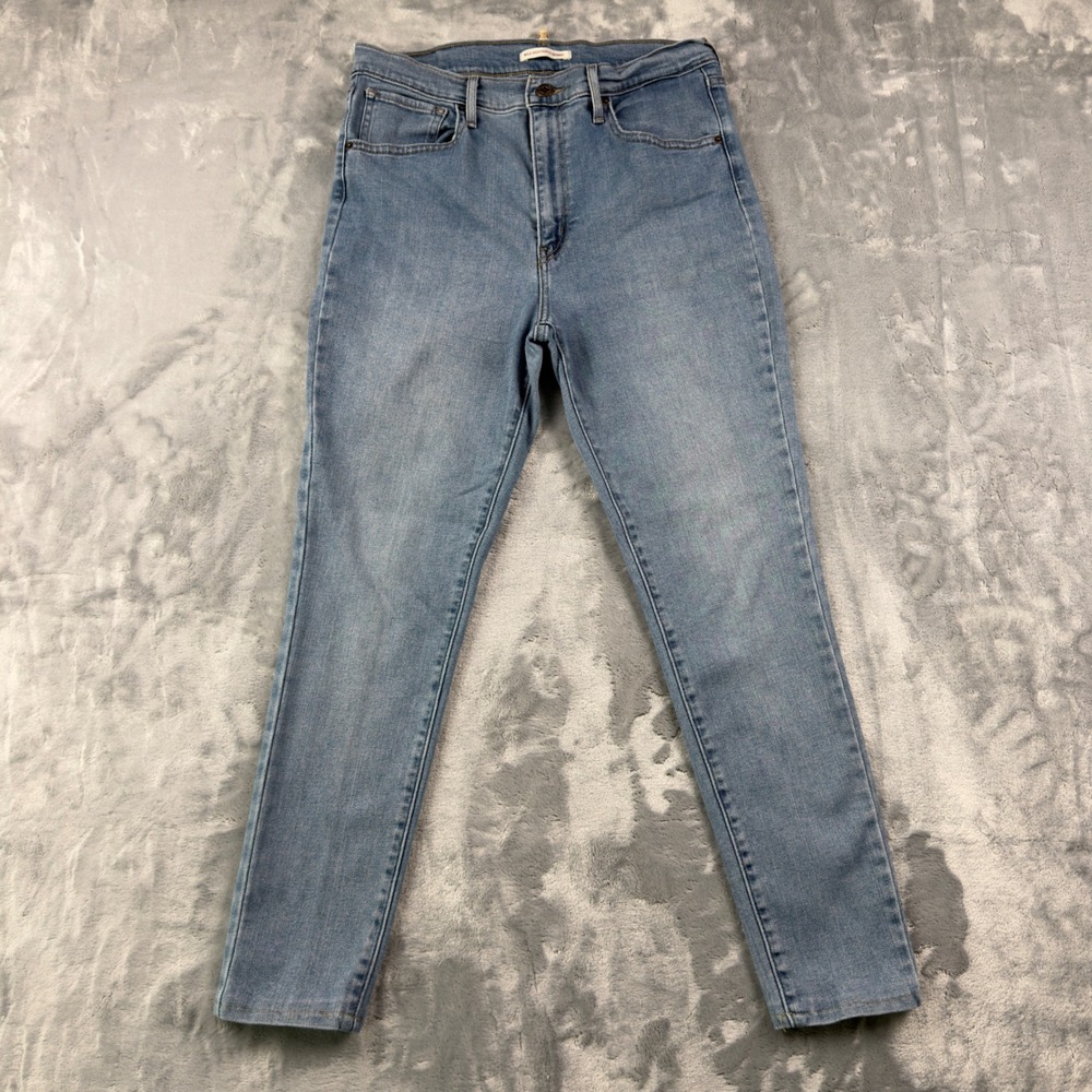 Levis Mile High Super Skinny Jeans Light Wash High Rise Women 30x27
